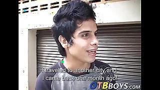 Birching gets the latin twink back the parade for bareback sex